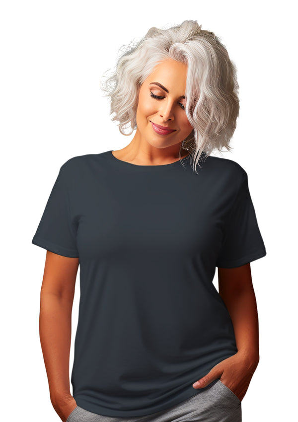 Womens Short Sleeve Crew Neck Original Boyfriend Cut T-Shirt from the Perfect TShirt Co.