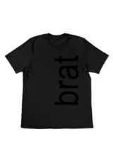 Women's Brat Design T-Shirt - Boyfriend Style in Black