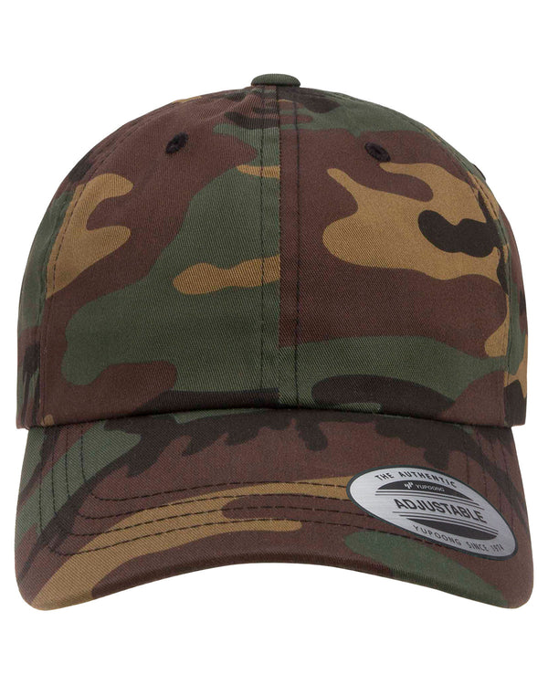 political-fashion-style-in-a-camo-print-baseball-cap-front-view