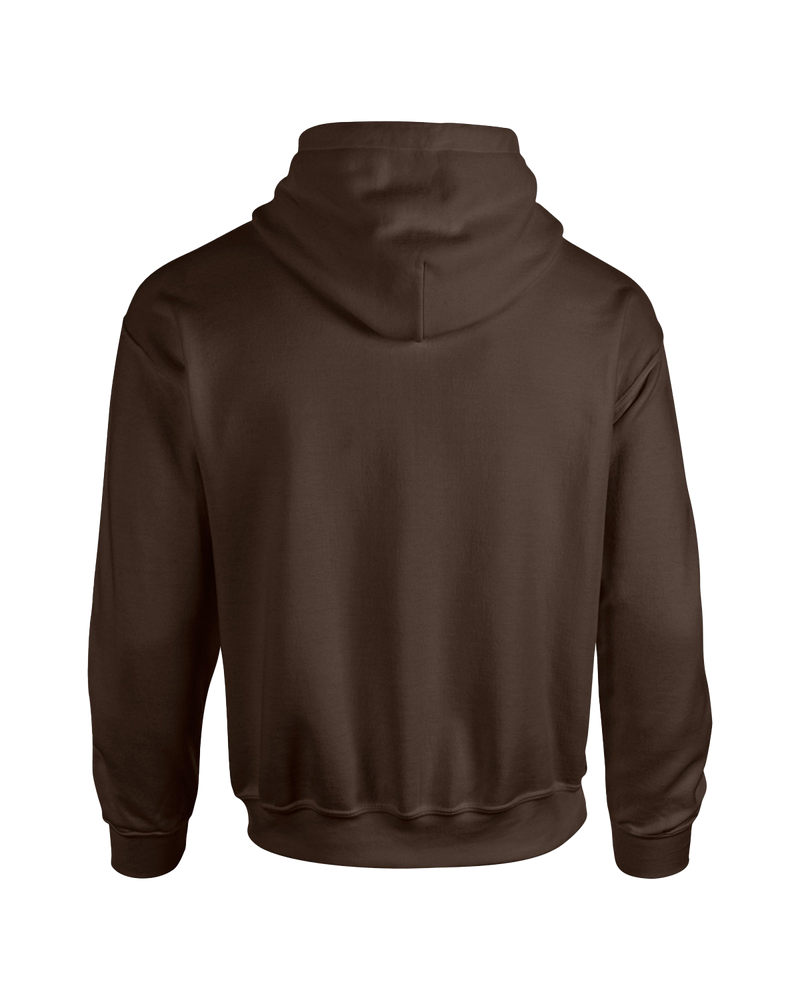 back  image of chocolate brown oversize unisex hoodie from Perfect TShirt Co