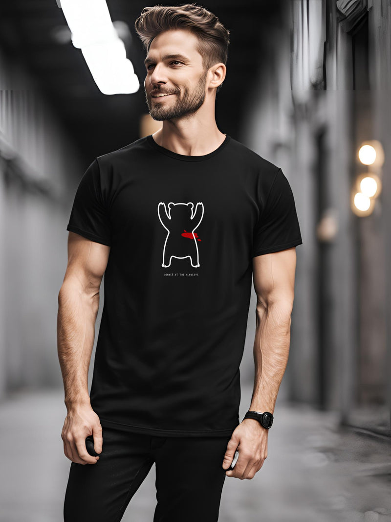 Dinner at the Kennedys - Bear Roadkill T-Shirt – Dark Humor Hunting Tee