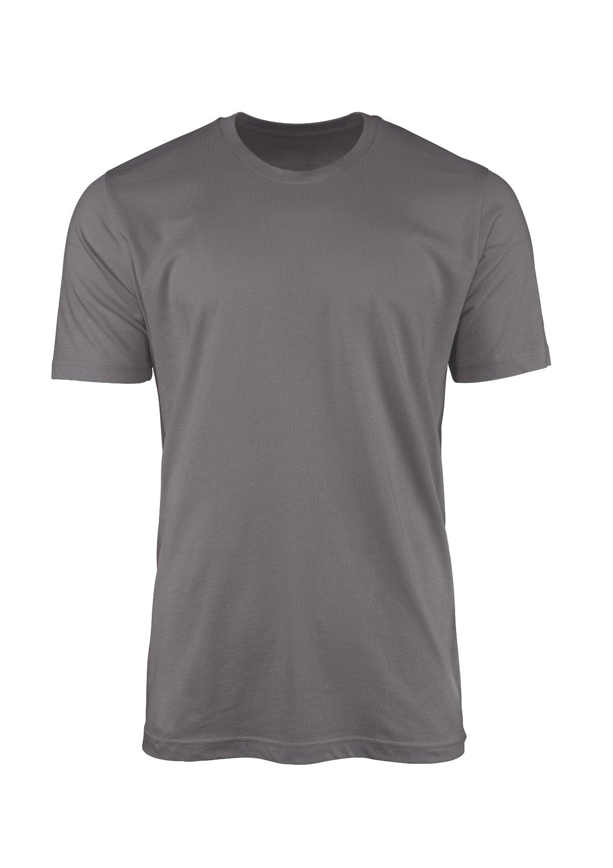 Men's Big Tall Crew Neck Gray T-Shirt