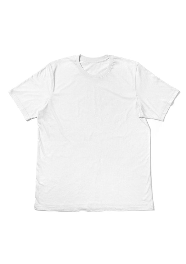 Men's Big & Tall Crew Neck T-Shirt - White - Perfect TShirt Co