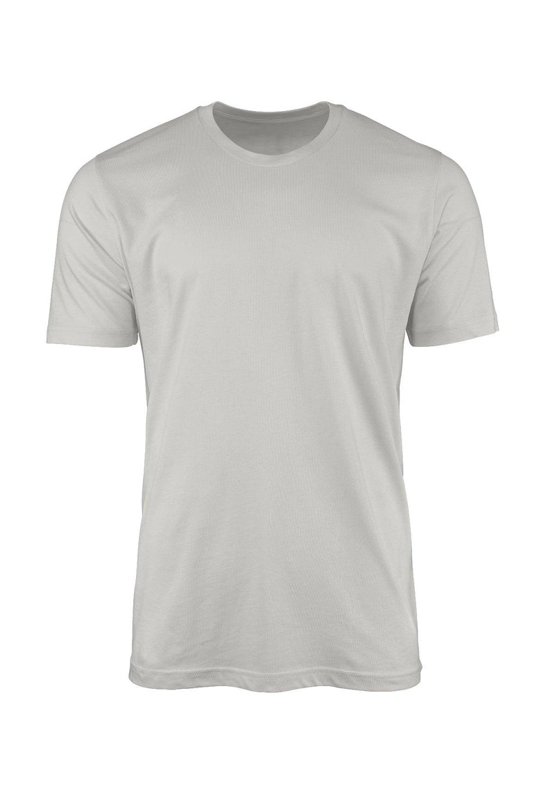 Mens T-Shirt Short Sleeve Crew Neck Aluminum Gray - Perfect TShirt Co