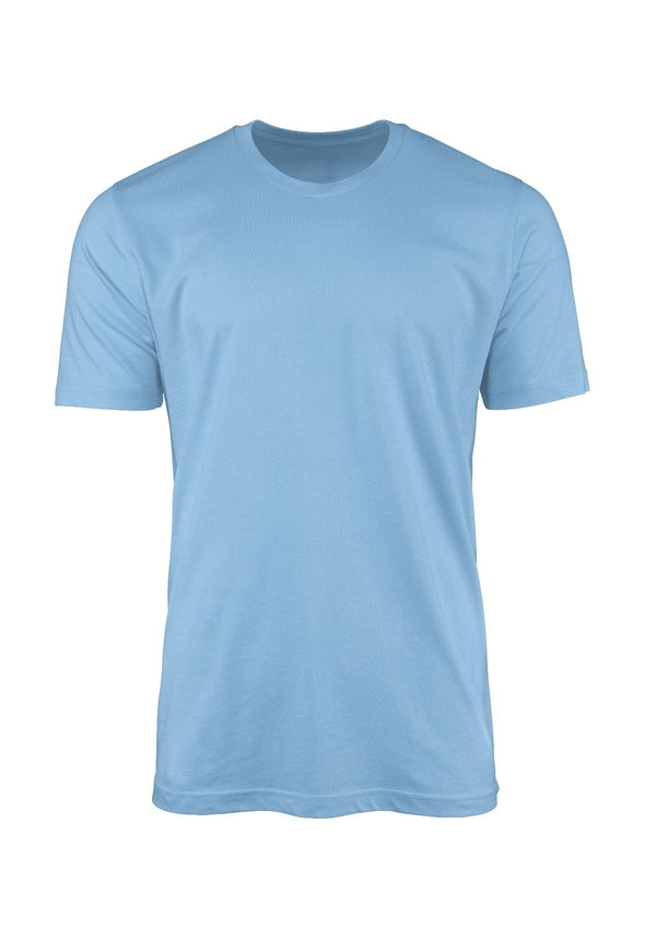 Mens T-Shirt Short Sleeve Crew Neck Ocean Blue - Perfect TShirt Co