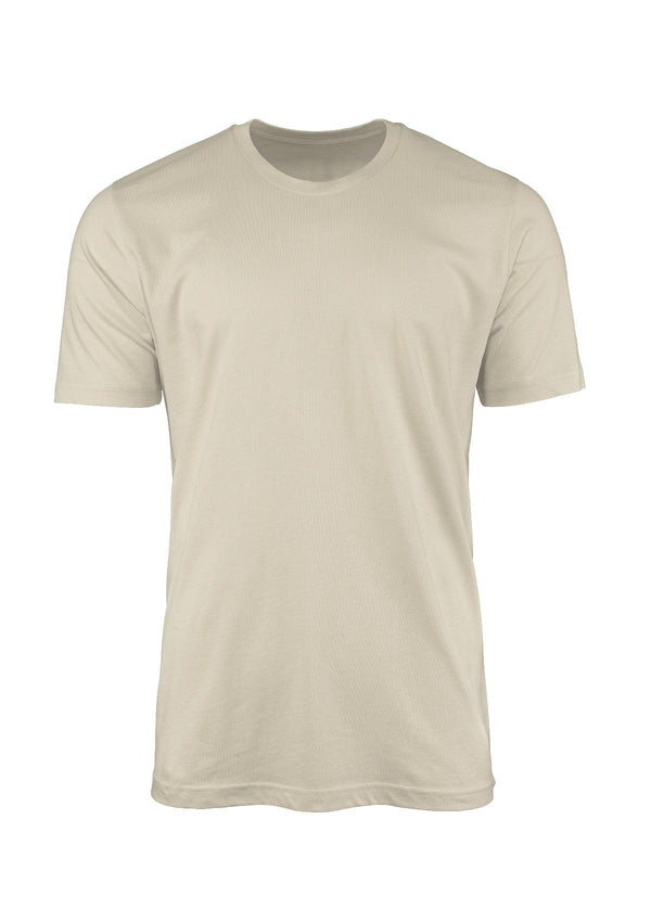 Mens T-Shirt Short Sleeve Crew Neck Soft Cream White - Perfect TShirt Co