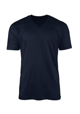 Mens T-Shirt Short Sleeve V-Neck Navy Blue - Perfect TShirt Co