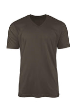 Mens T-Shirts Short Sleeve V-Neck Asphalt Gray - Perfect TShirt Co