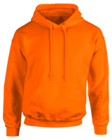 Orange Unisex Really Big Pullover Hoodies - Perfect TShirt Co