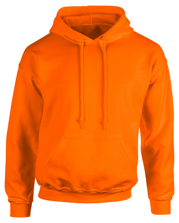 Orange Unisex Really Big Pullover Hoodies - Perfect TShirt Co