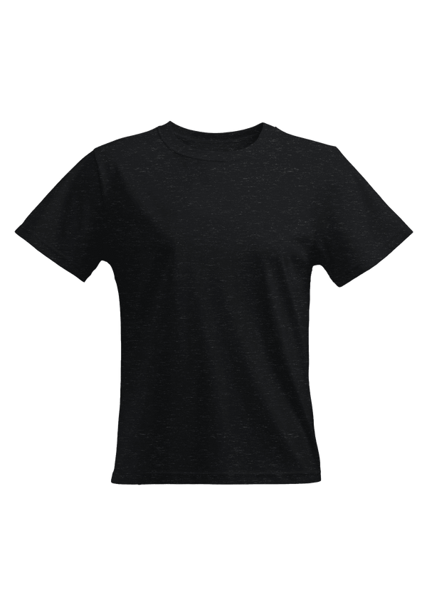 Perfect TShirt Co Women's Short Sleeve Crew Neck Charcoal Black Triblend Relax Fit T-Shirt - Perfect TShirt Co