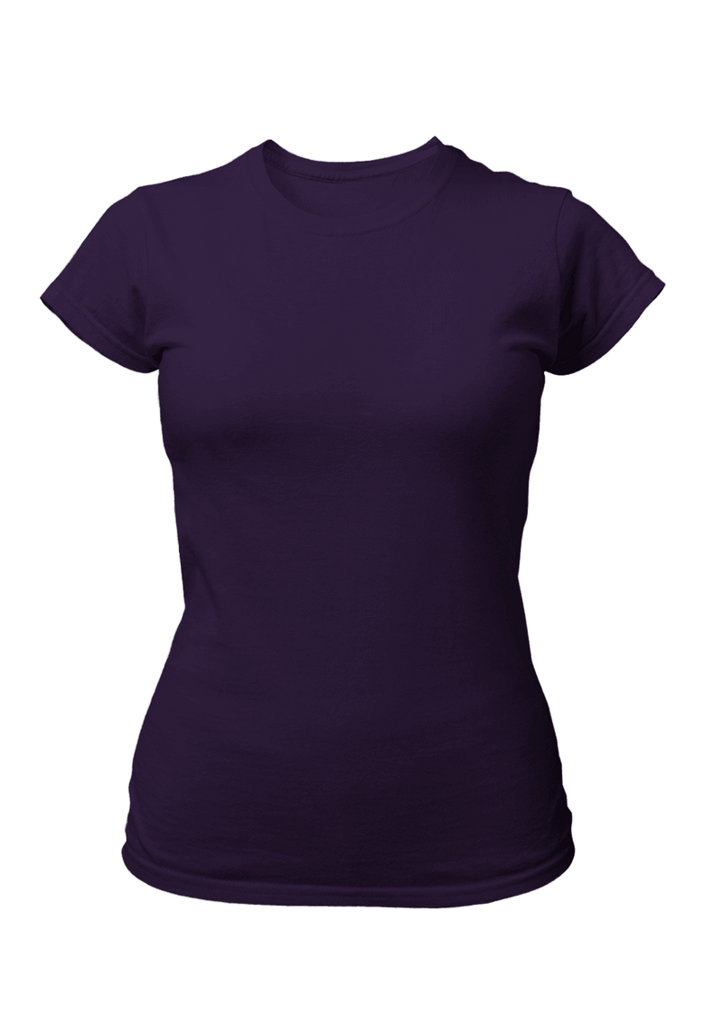 Perfect TShirt Co Women's Short Sleeve Crew Neck Cosmic Purple Slim Fit T-Shirt - Perfect TShirt Co