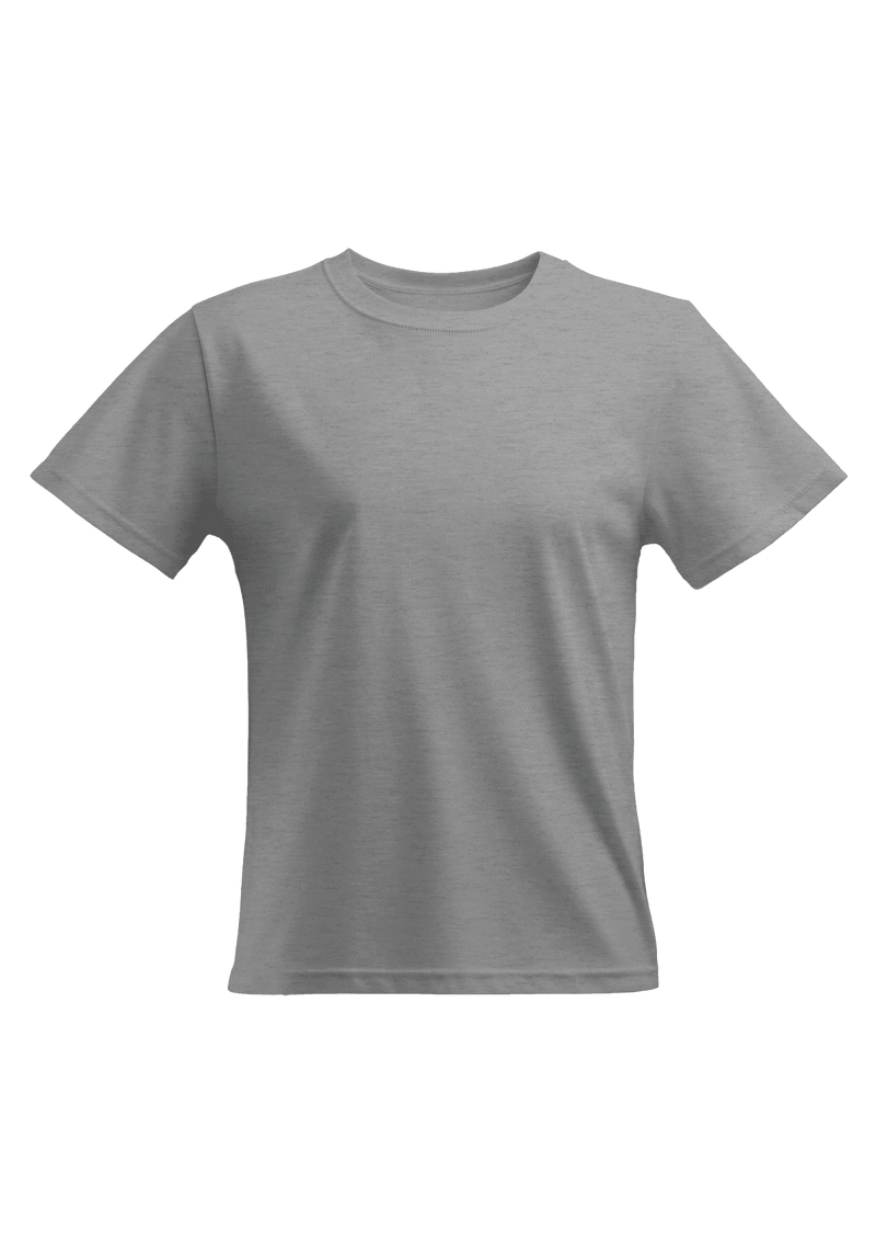 Perfect TShirt Co Women's Short Sleeve Crew Neck Heather Relax Fit in Athletic Gray - Perfect TShirt Co