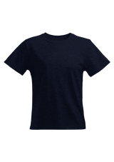 Perfect TShirt Co Women's Short Sleeve Crew Neck Heather Relax Fit in Navy - Perfect TShirt Co