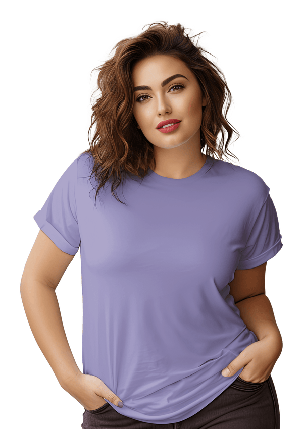 Perfect TShirt Co Womens Original Boyfriend T-Shirt - Dark Lavender - Perfect TShirt Co