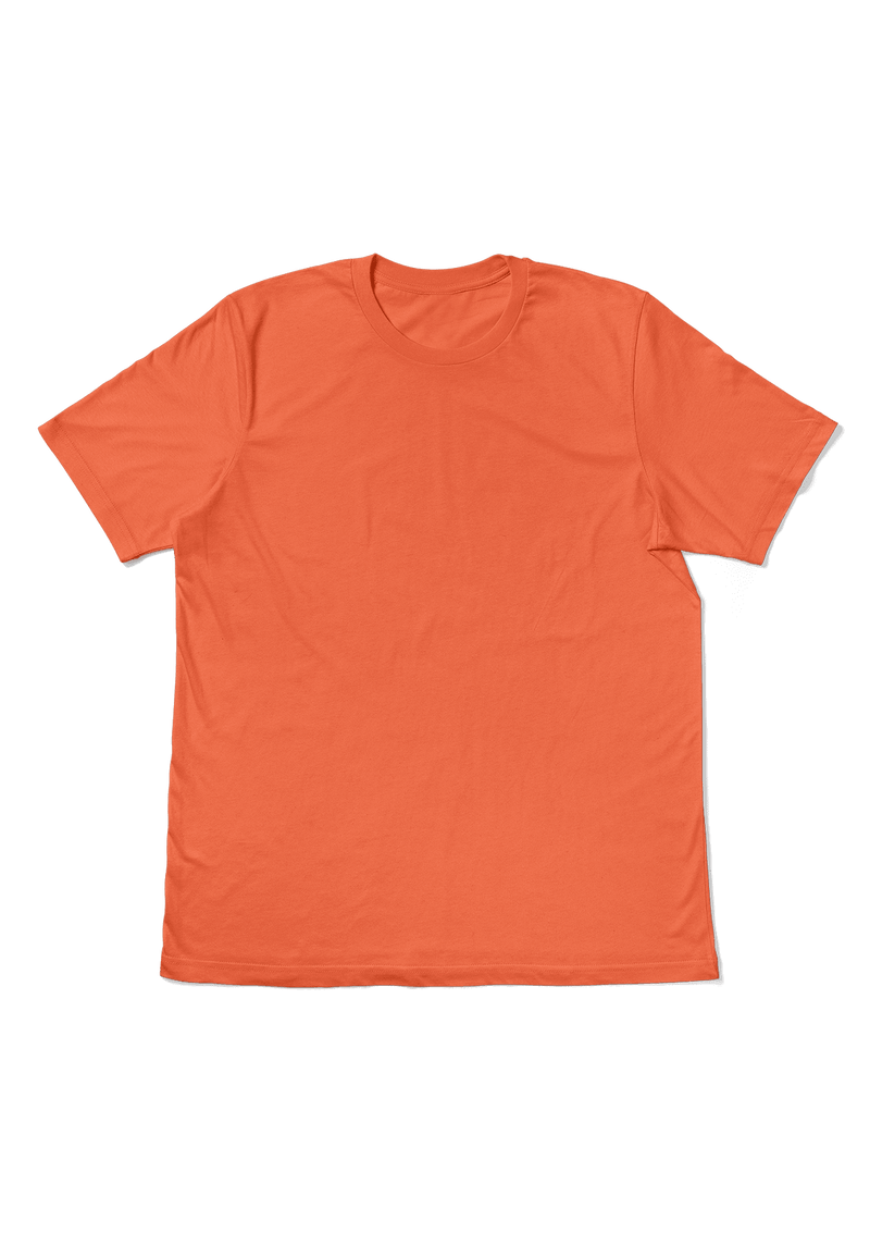 Perfect TShirt Co Womens Original Boyfriend T-Shirt - Lucky Coral Orange - Perfect TShirt Co