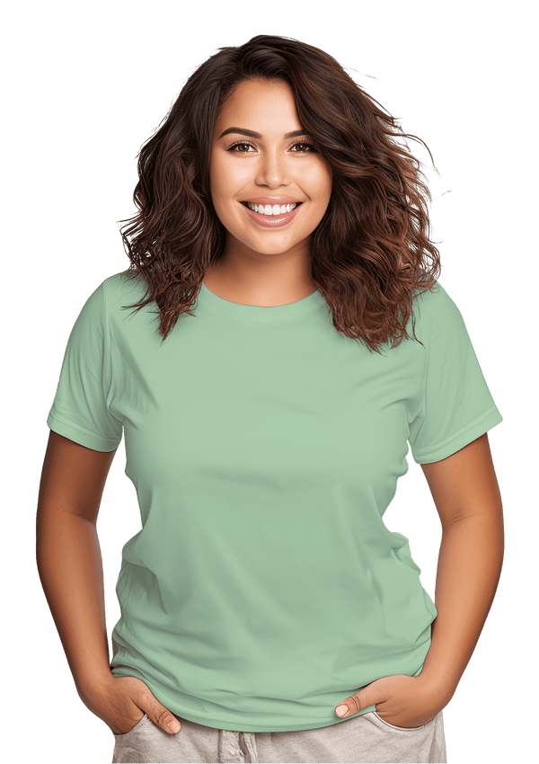 Perfect TShirt Co Womens Original Boyfriend T-Shirt - Misty Mint - Perfect TShirt Co