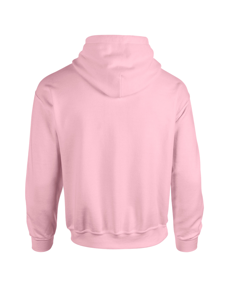 back image of pink oversize unisex hoodie from Perfect TShirt Co