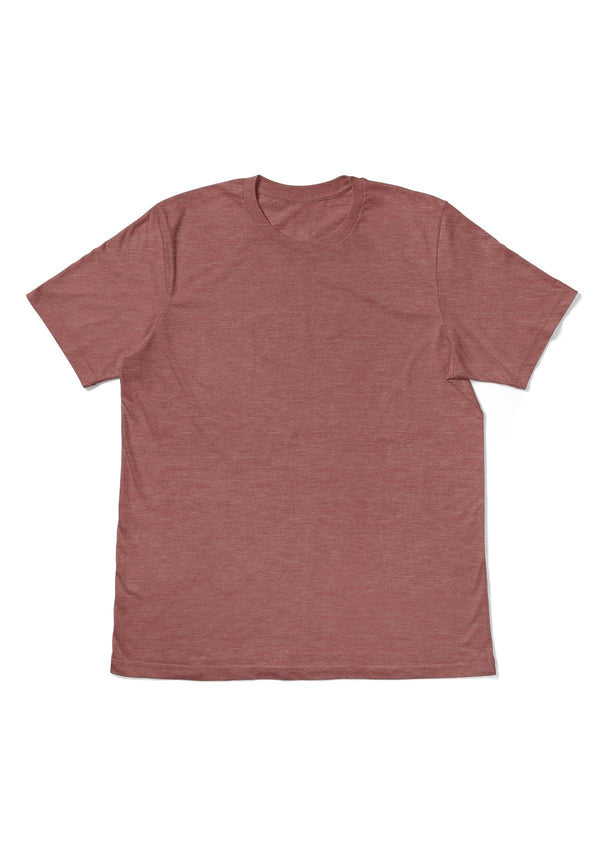 Recycled Organic Mauve Heather T-Shirt - Perfect TShirt Co