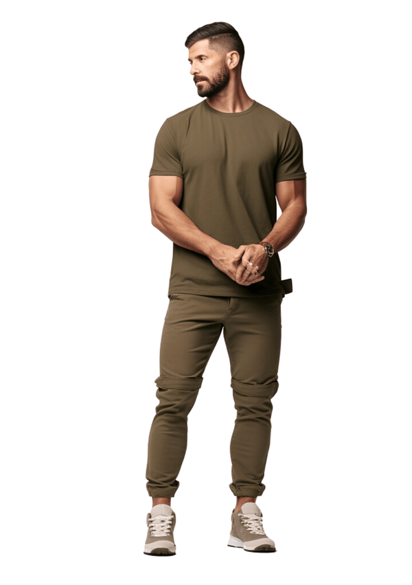 Recycled Organic Military Green T-Shirt - Eco-Friendly, Soft, and Stylish - Perfect TShirt Co