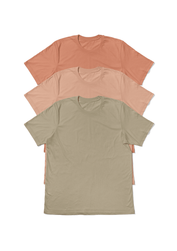 Sun-Kissed Serenity: Women's Original Boyfriend T-Shirt - 3-Pack - Perfect TShirt Co
