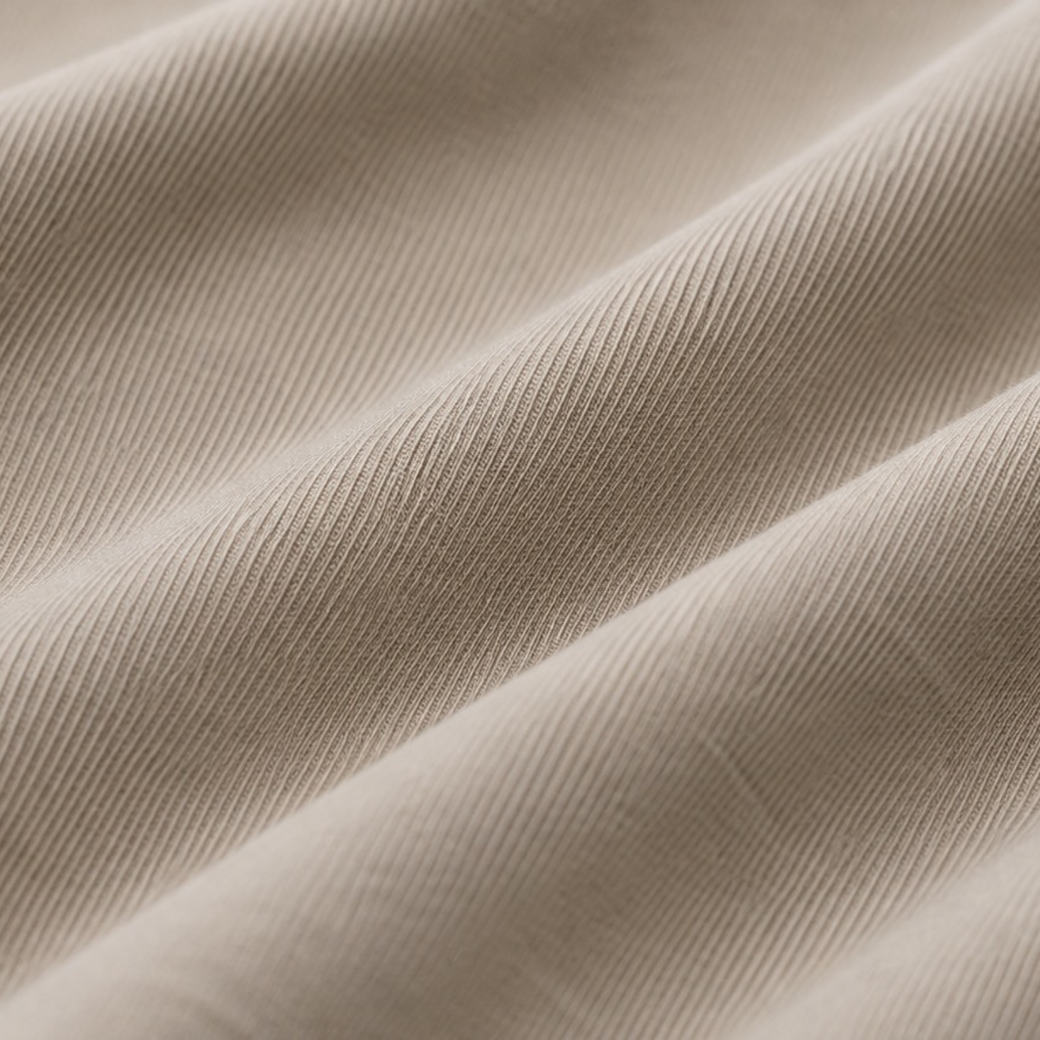 close-up of swatch stone cotton knit t-shirt fabric