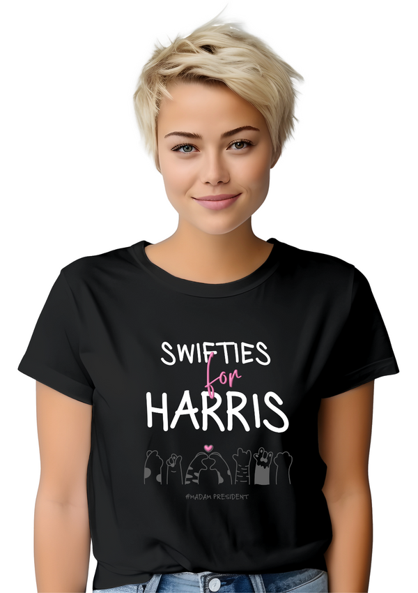 Swifties for Harris 2024 T-Shirt | Perfect T-Shirt Co. Exclusive | Made in the USA | Airlume Cotton | S-3XL