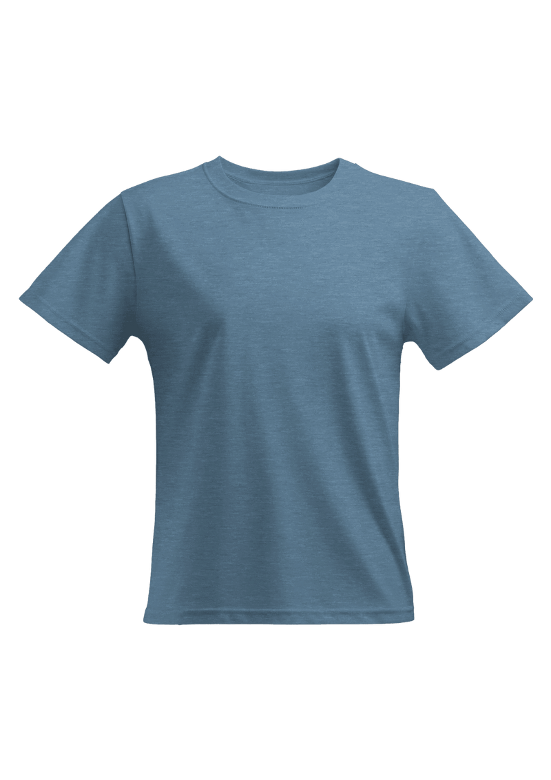 Women's Relax Fit Heather T-Shirt - Slate Blue - Perfect TShirt Co