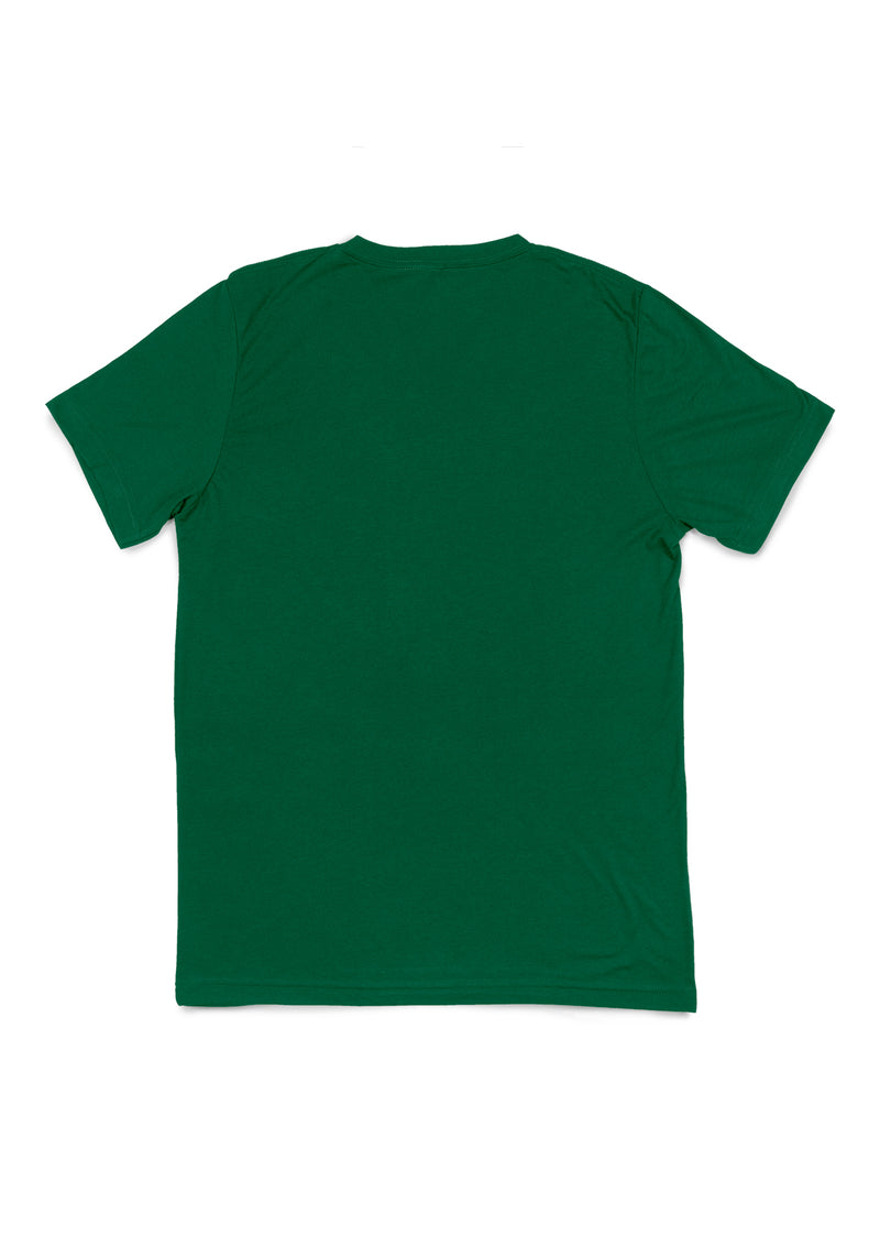 Mens T-Shirt Short Sleeve V-Neck Kelly Green