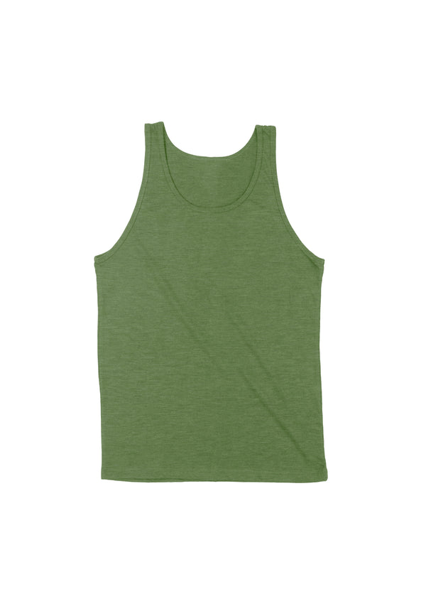 Mens Tank T-Shirts Golf Green Tri-Blend