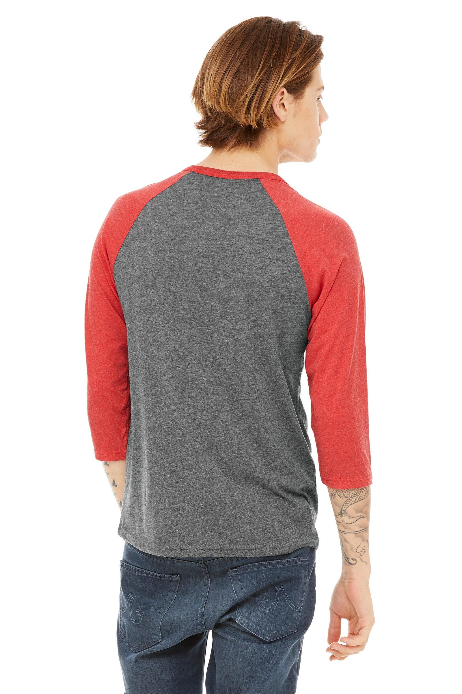 Mens T-Shirt Baseball Raglan Sleeve - Perfect TShirt Co