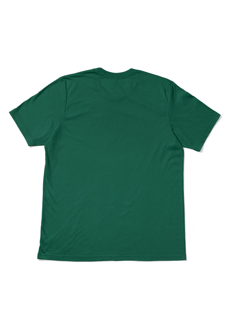 Mens T-Shirt Short Sleeve Crew Neck Evergreen Green