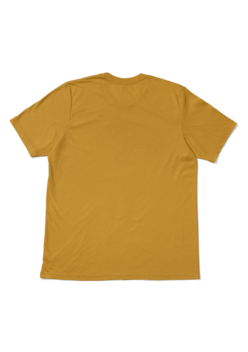 perfect men's crew neck t-shirt mustard