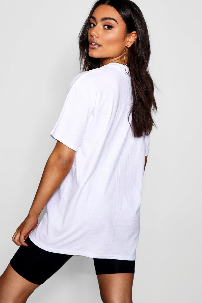 White Female Crew Neck T-Shirt - Perfect TShirt Co