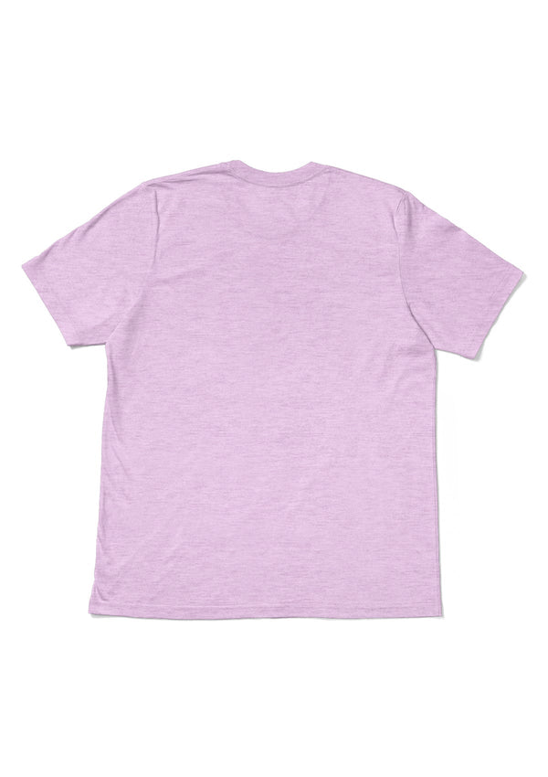 Womens Boyfriend T-Shirt Crew Neck Prism Lilac Purple  Heather