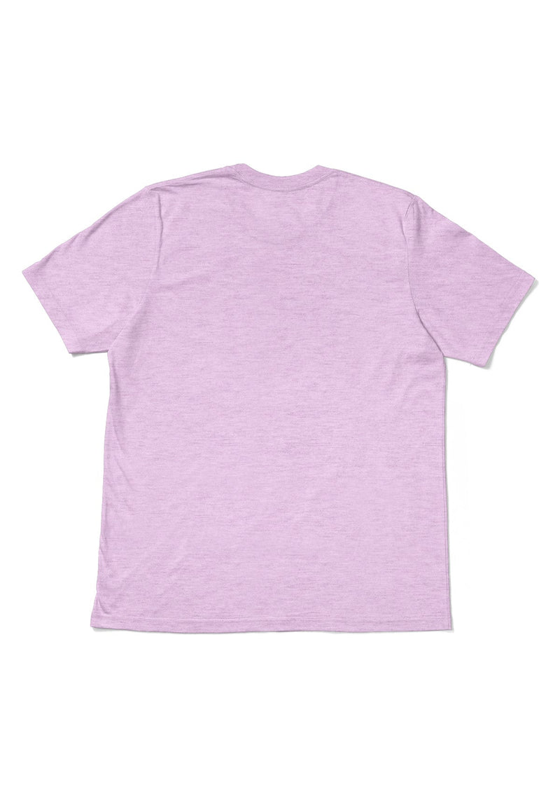 Womens Boyfriend T-Shirt Crew Neck Prism Lilac Purple  Heather