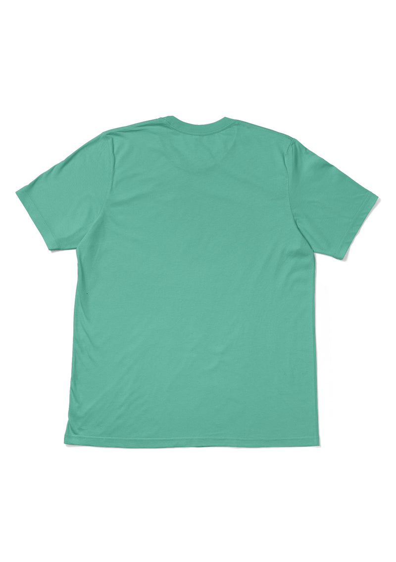 Mens T-Shirt Short Sleeve Crew Neck Coral Reef Blue
