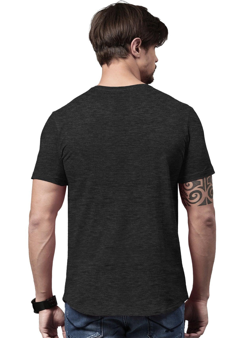 Men's Dark Gray Heather Short Sleeve Crew Neck T-Shirt - Perfect TShirt Co