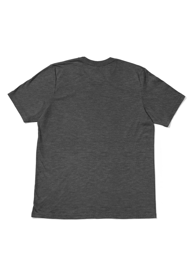 Men's Dark Gray Heather Short Sleeve Crew Neck T-Shirt - Perfect TShirt Co