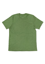 Men's Green Heather Short Sleeve Crew Neck T-Shirt - Perfect TShirt Co