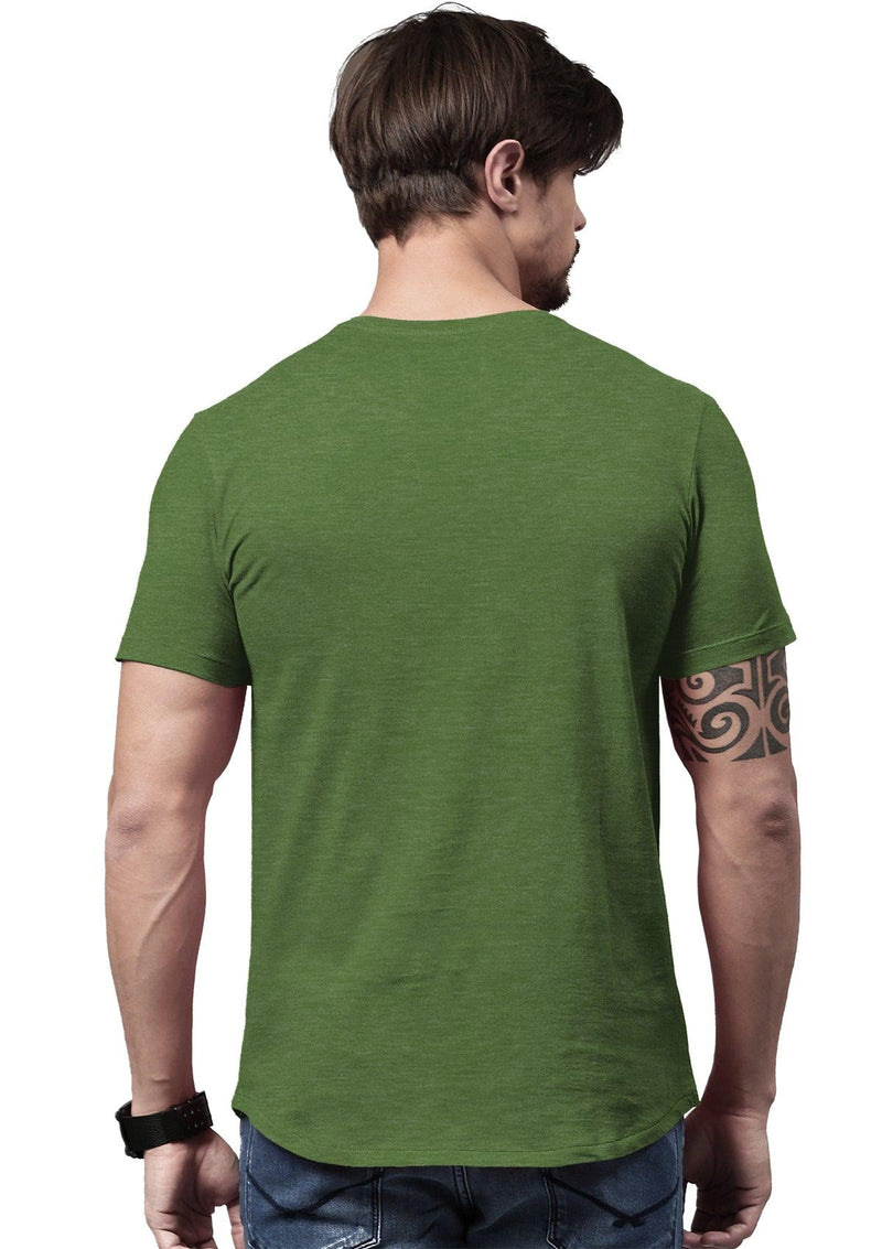 Men's Green Heather Short Sleeve Crew Neck T-Shirt - Perfect TShirt Co