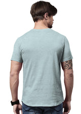 Men's Ice Blue Heather Short Sleeve Crew Neck T-Shirt - Perfect TShirt Co