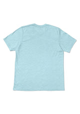 Men's Ice Blue Heather Short Sleeve Crew Neck T-Shirt - Perfect TShirt Co