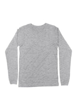 Men's Long Sleeve Crew Neck T-Shirt Athletic Gray - Perfect TShirt Co