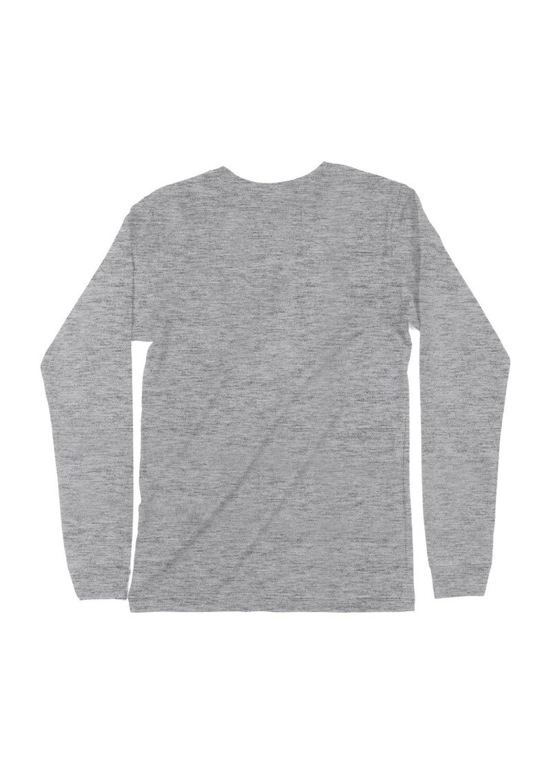 Men's Long Sleeve Crew Neck T-Shirt Athletic Gray - Perfect TShirt Co