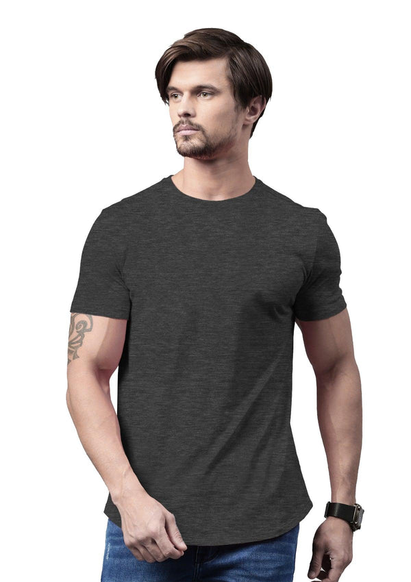 Men's Metal Gray Heather Short Sleeve Crew Neck T-Shirt - Perfect TShirt Co