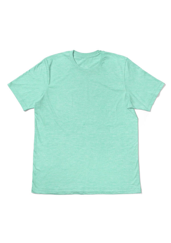 Men's Mint Heather Short Sleeve Crew Neck T-Shirt - Perfect TShirt Co