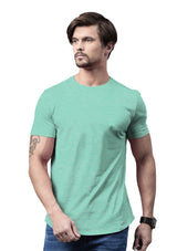 Men's Mint Heather Short Sleeve Crew Neck T-Shirt - Perfect TShirt Co