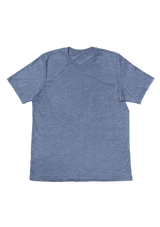 Men's Prism Blue Heather Short Sleeve Crew Neck T-Shirt - Perfect TShirt Co