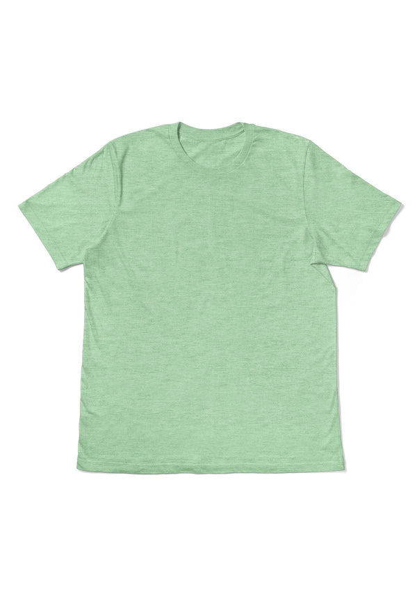 Men's Prism Mint Green Heather Short Sleeve Crew Neck T-Shirt - Perfect TShirt Co